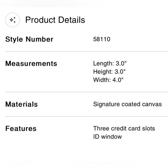 Coach Black Slim Id Card Case In Signature Canvas Wallet unisex ✨ - Picture 6 of 6